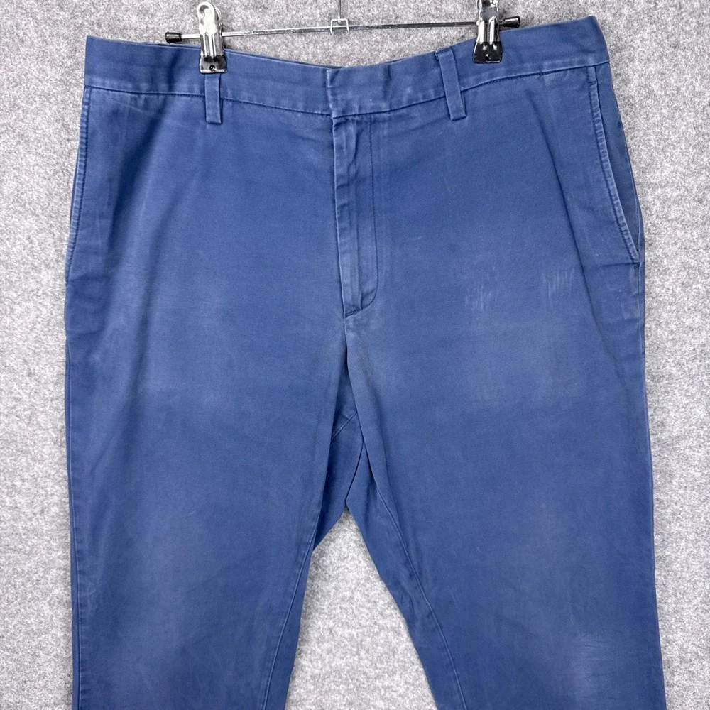 Banana Republic Chino Pants 36x28 Blue 100% Cotton Straight Leg Casual Mens